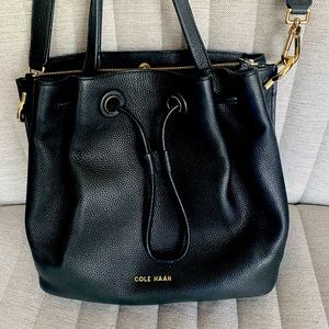 LIKE NEW, hardly used. COLE HAAN bucket bag for everyday work & running errands